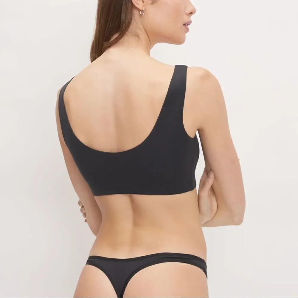 NWT Everlane The‎ Invisible Thong Black Medium Sustainable